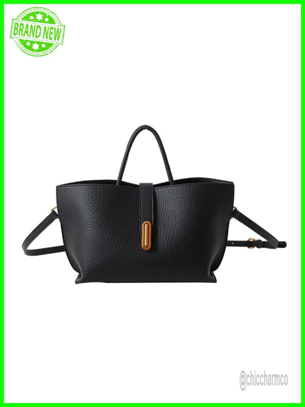 PU Leather Bucket Crossbody Bag Small Adjustable Strap Shoulder Purse